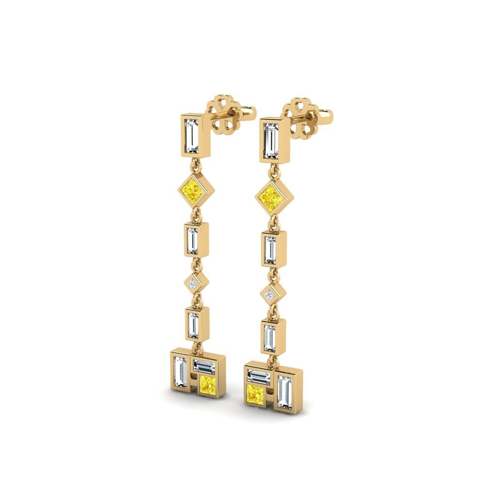 Yellow Sapphire Women's Earring Mulanje