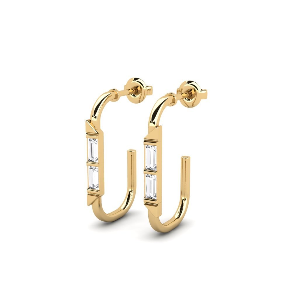 14k Oro Amarillo Pendiente de mujer Nimmit
