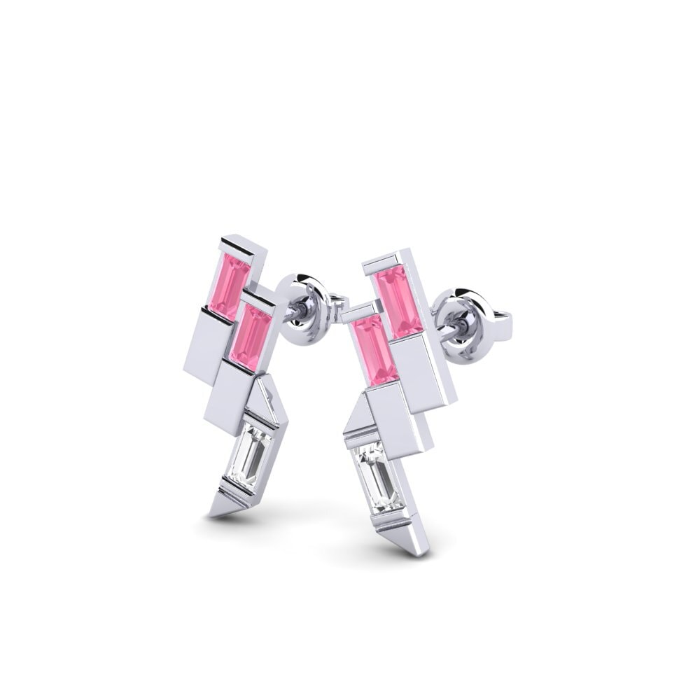 Pink Sapphire Women's Earring Oaxaca