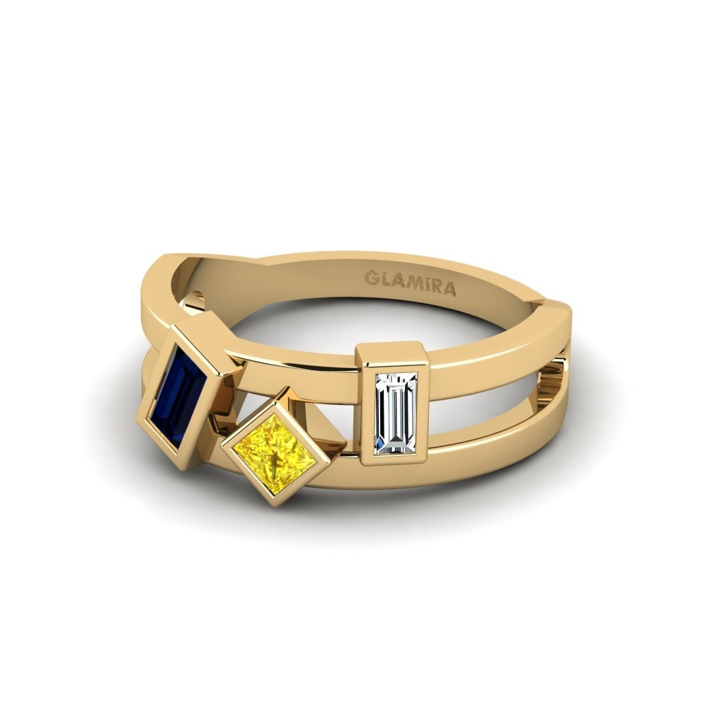 Zaffiro Giallo Anello Rehoboth
