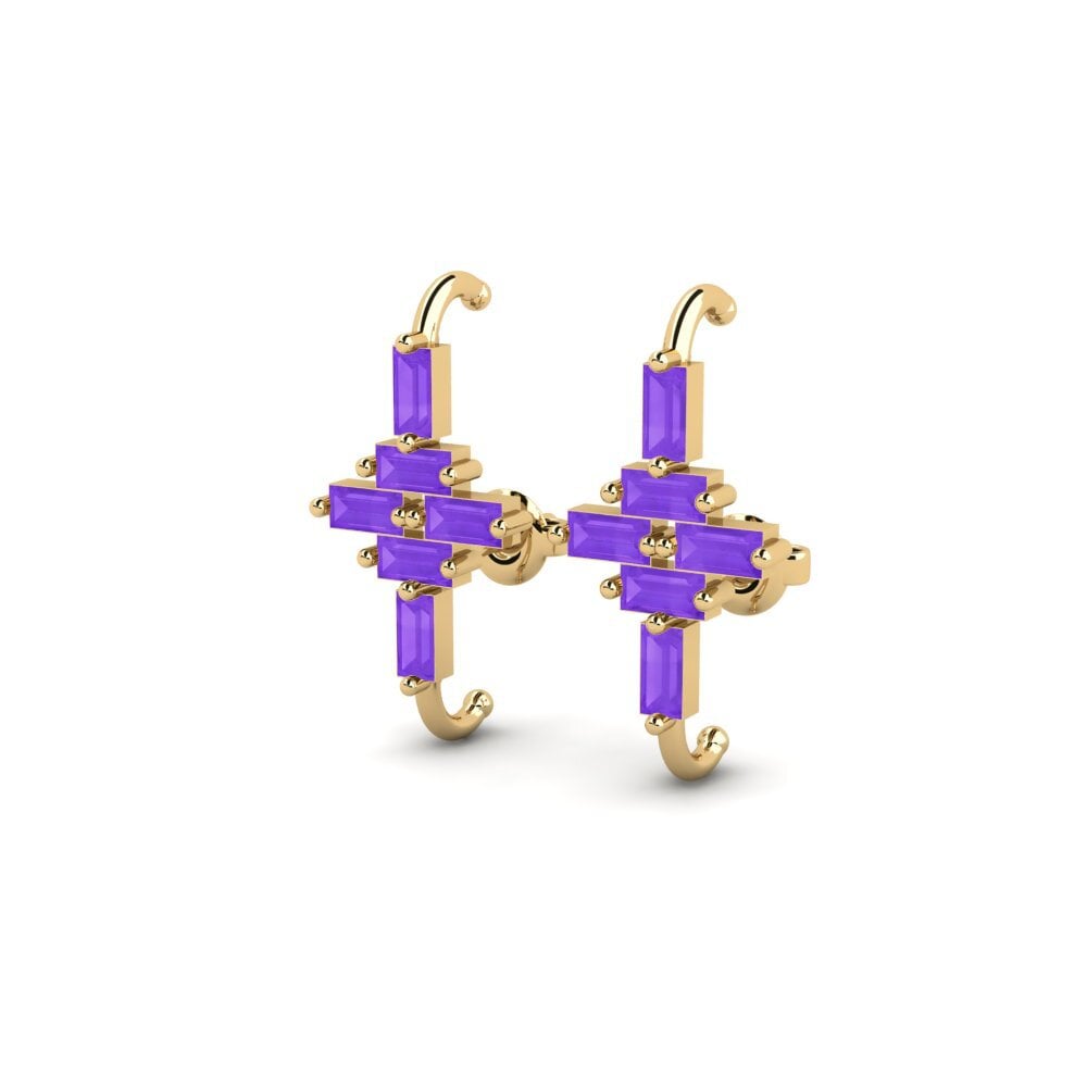 Amethyst Women's Earring Appreciably