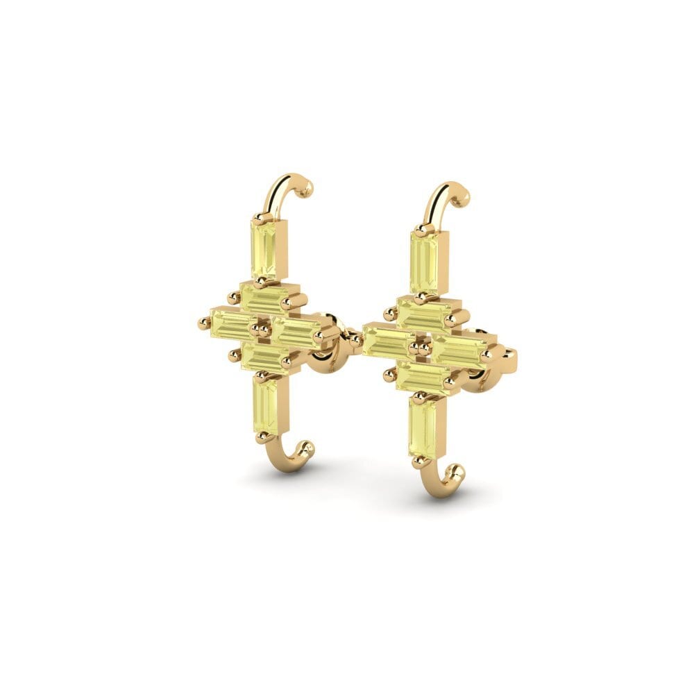 Yellow Sapphire Women's Earring Appreciably