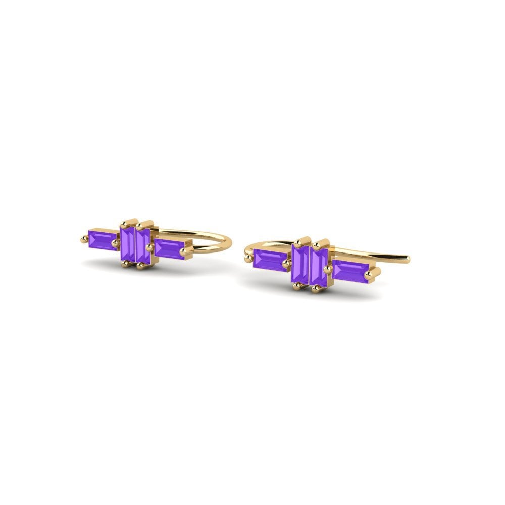 Ametista Brincos Feminino Arbitrarily