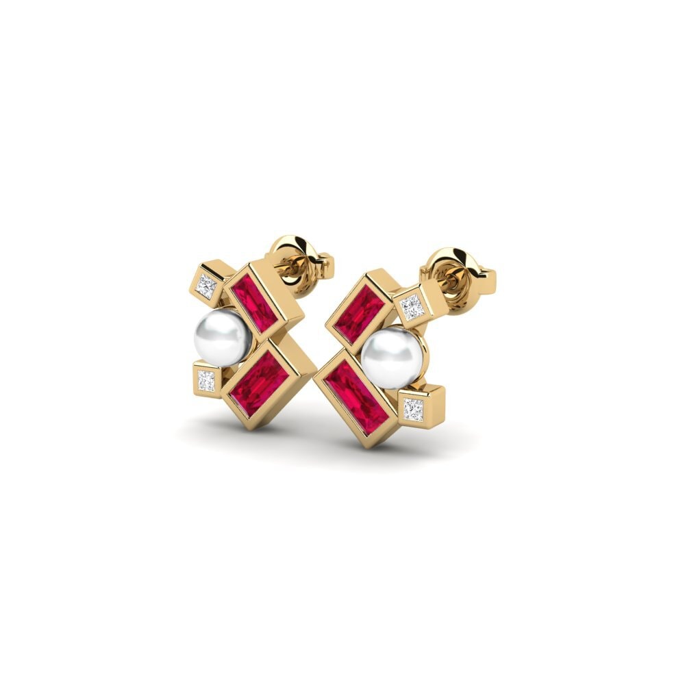 Ruby Women's Earring Chitipa
