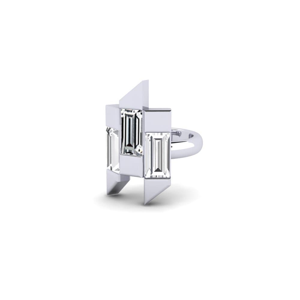 Zirconia Women's Earring Futurista - B