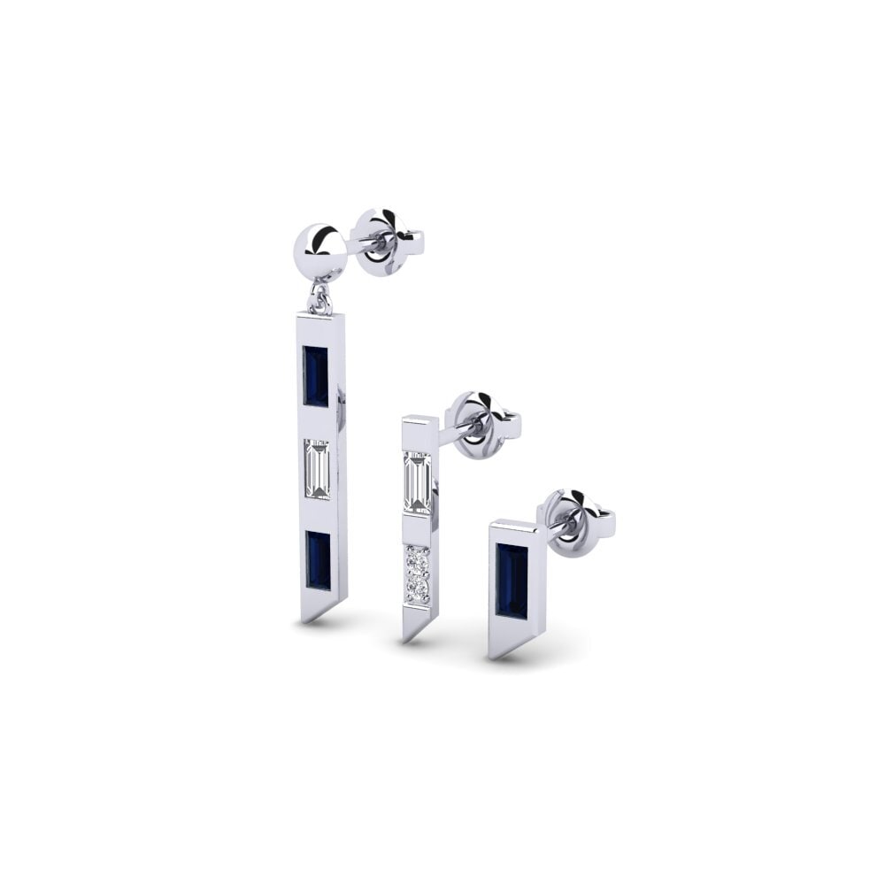 ไพลิน Women's ต่างหู Futuristinen