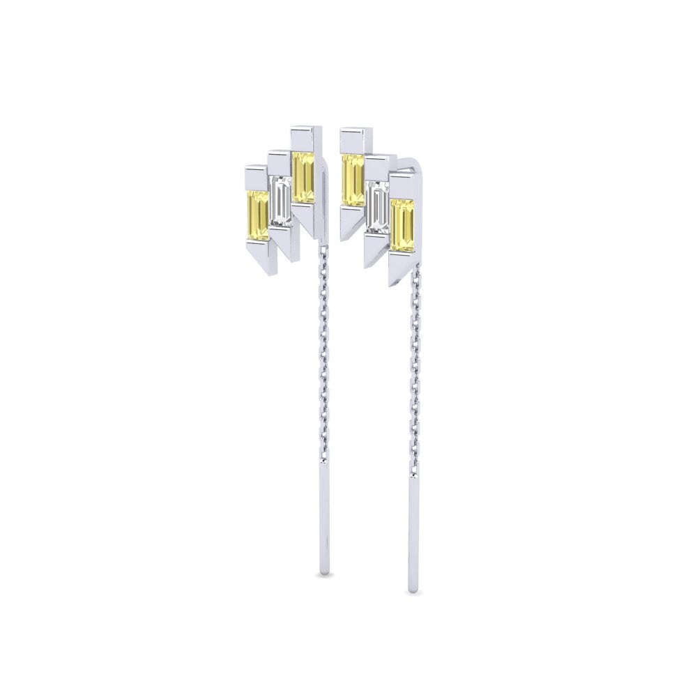 Yellow Sapphire Women's Earring Koleeza