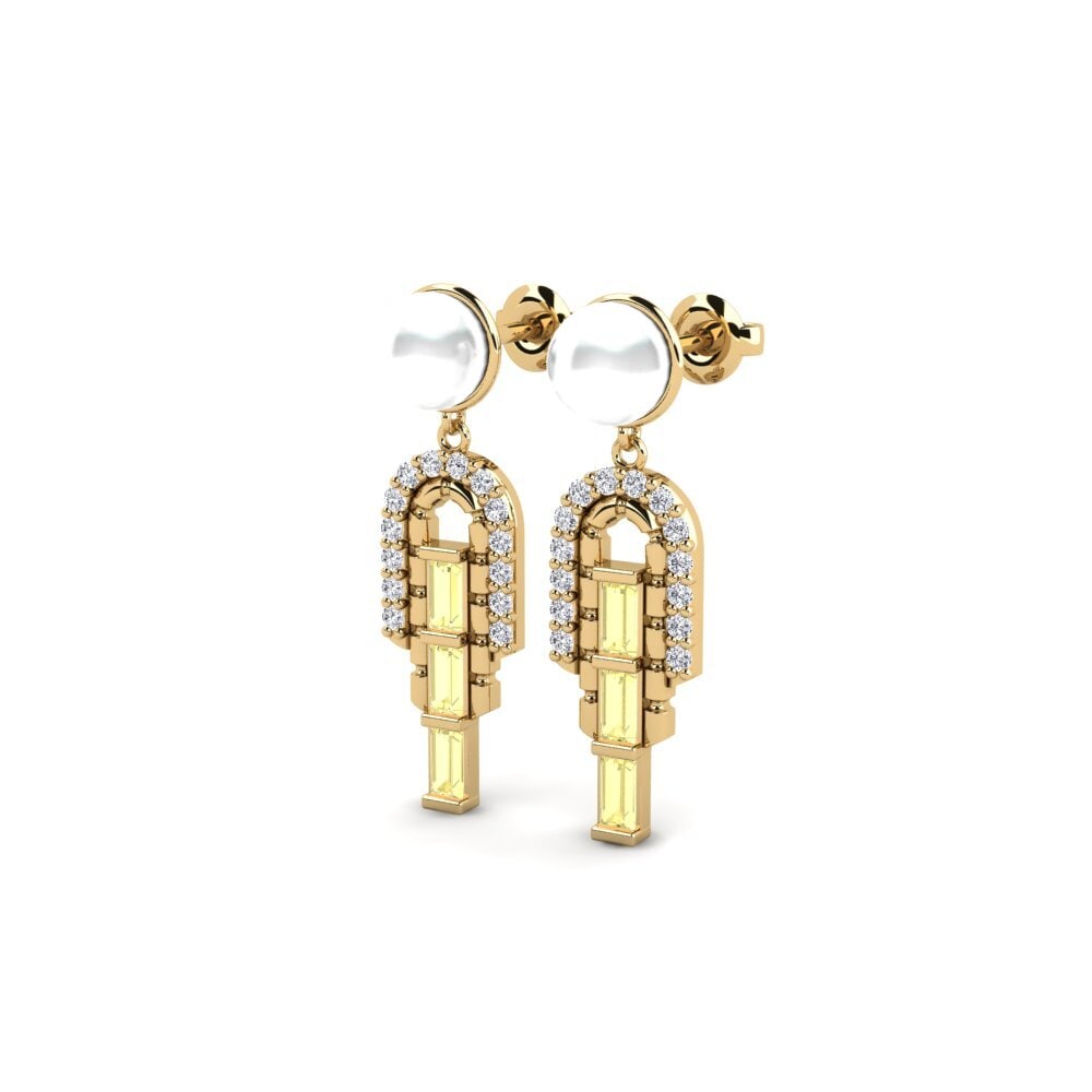 Yellow Sapphire Women's Earring Lalysos