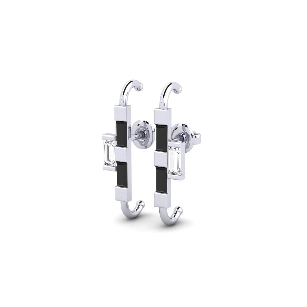 Black Sapphire Women's Earring Layiniw