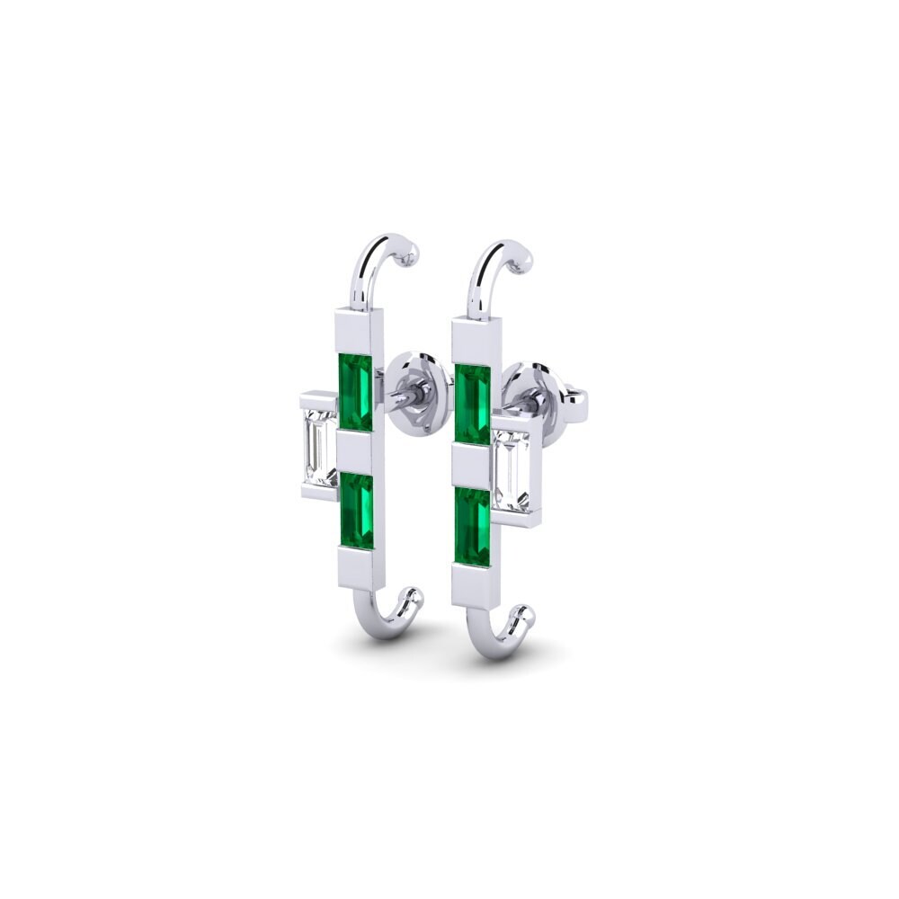 Green Zirconia Women's Earring Layiniw