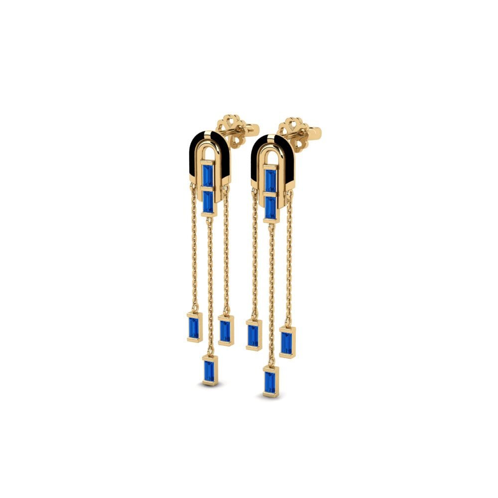 sapphire-zirconia Women's ต่างหู Maltorne