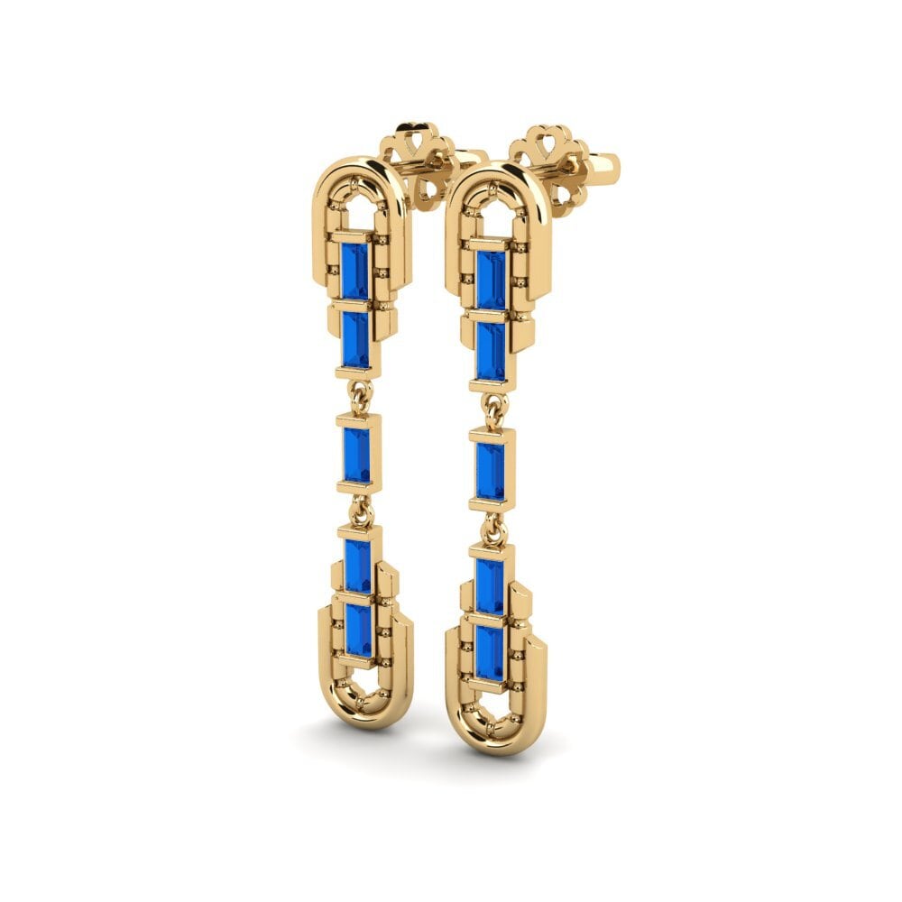 sapphire-zirconia Women's ต่างหู Mortagne