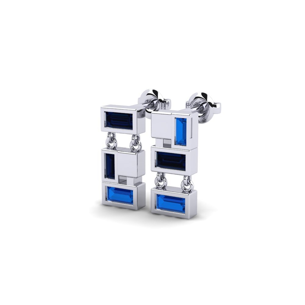 sapphire-zirconia Women's ต่างหู Rairok