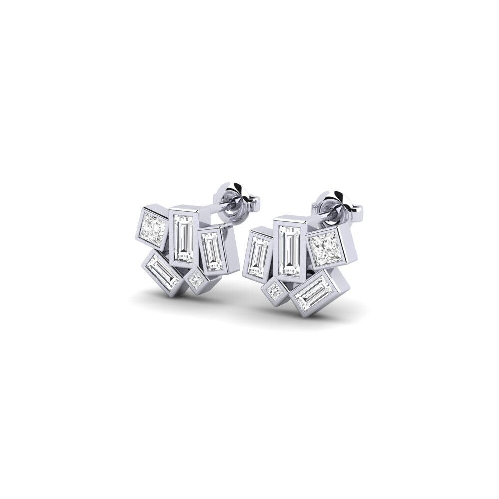 9k White Gold Women's Earring Rumphi