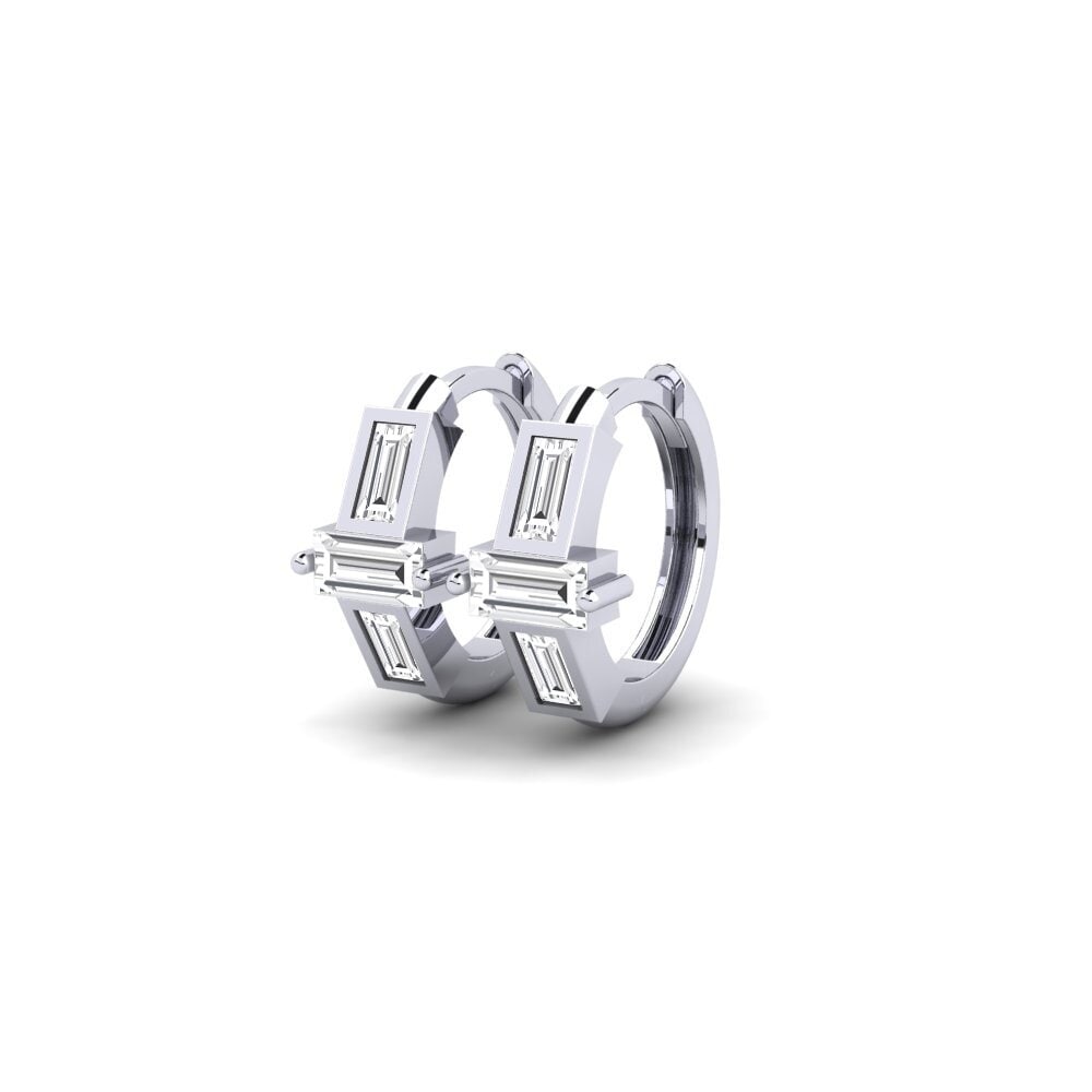 9k White Gold Women's Earring Sufficiency