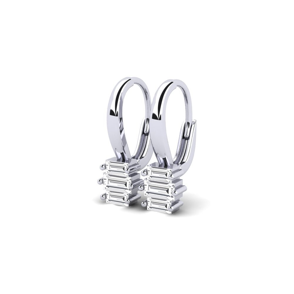 9k White Gold Women's Earring Sufficient