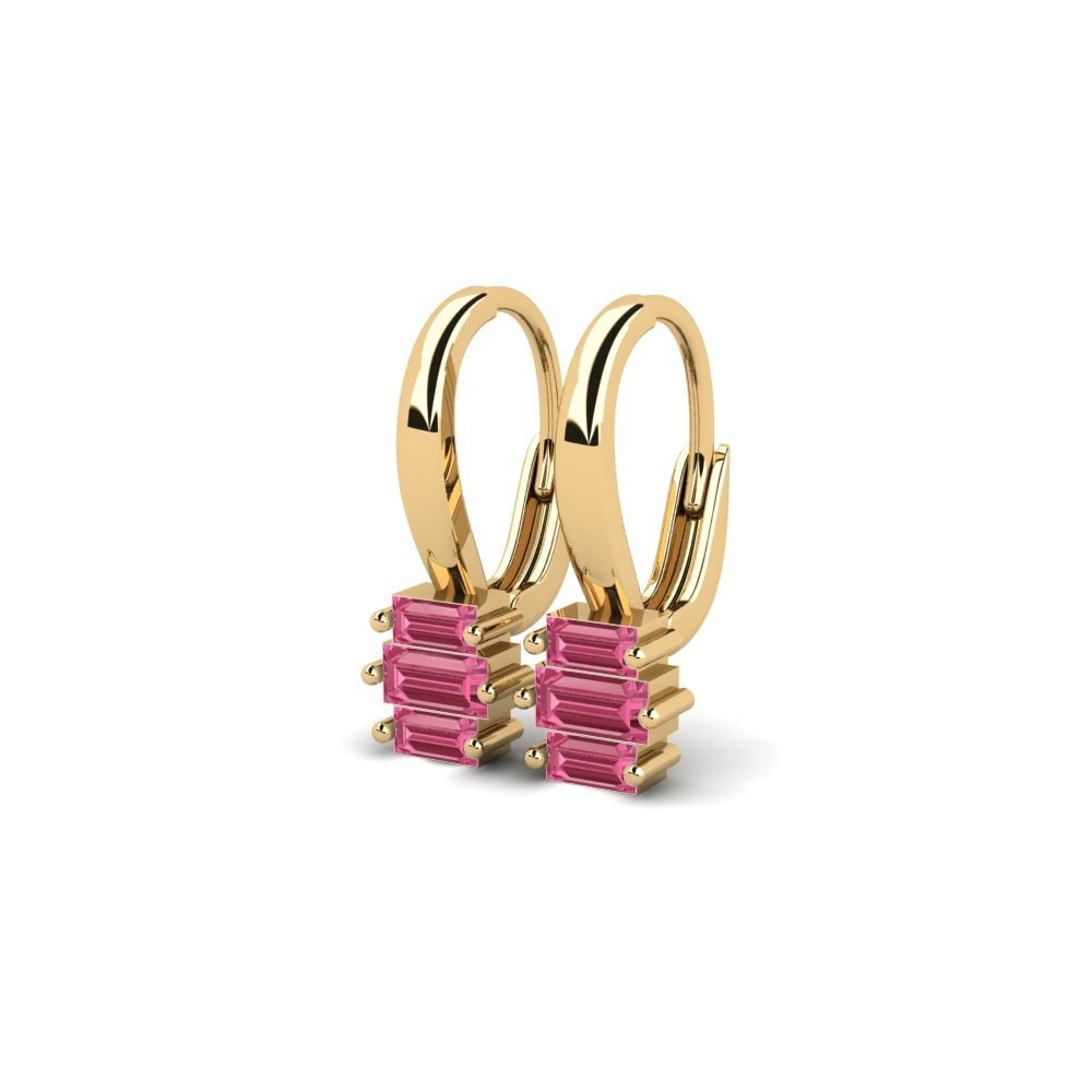Saphir Rose Boucle d'oreille femme Sufficient