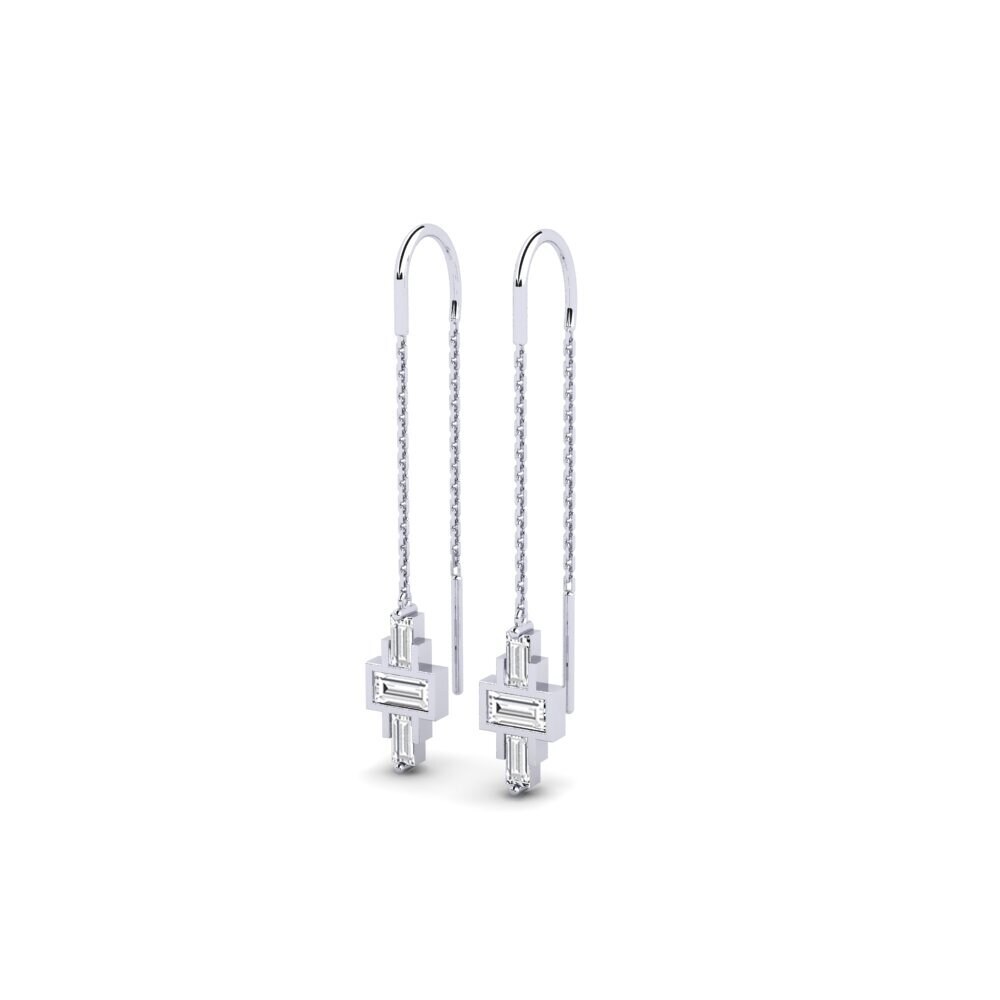 9k White Gold Women's Earring Topicality