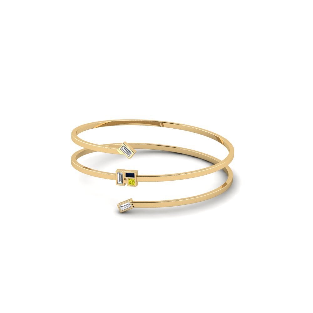 Diamante Amarillo Brazalete de mujer Okahao