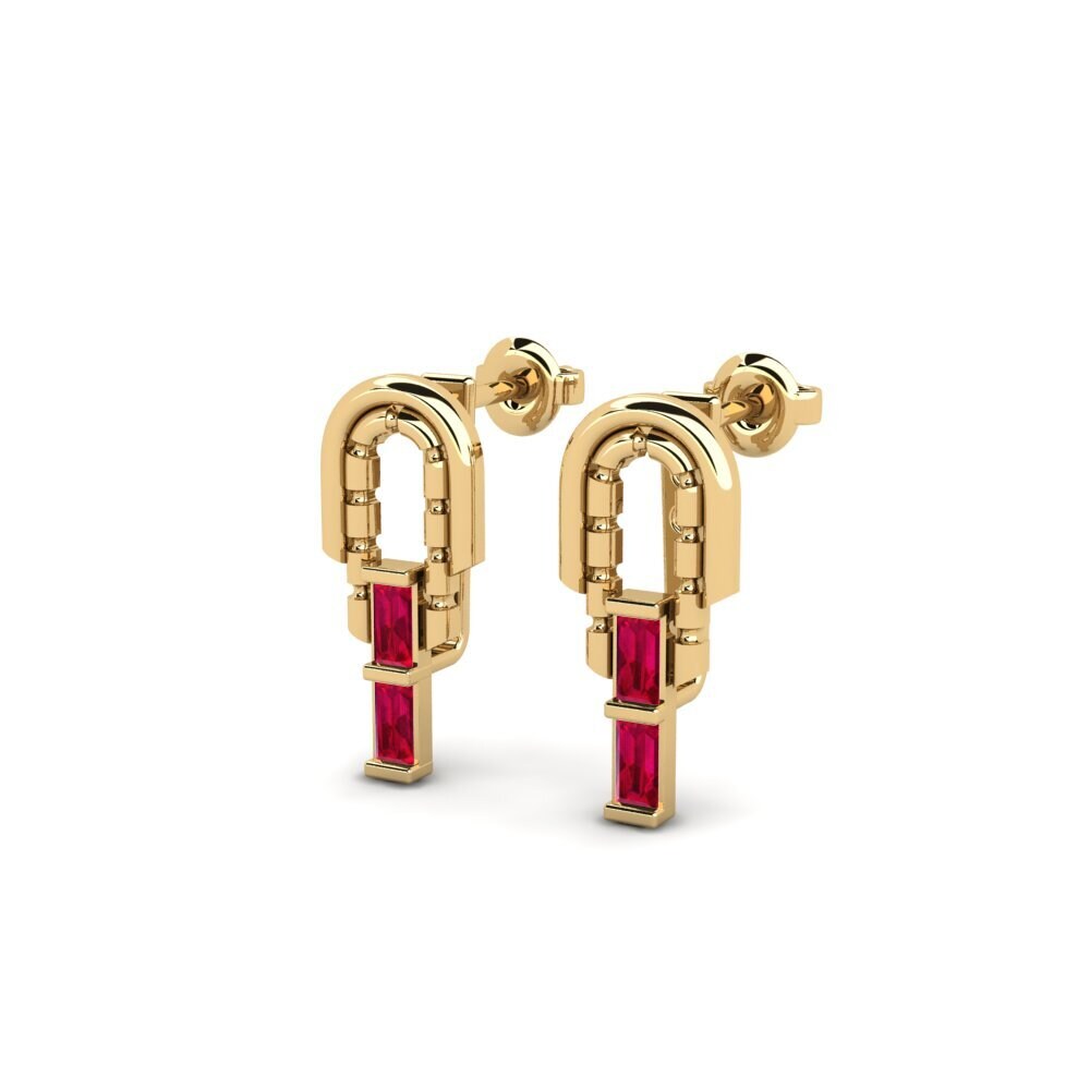 Ruby Women's Earring Retourne