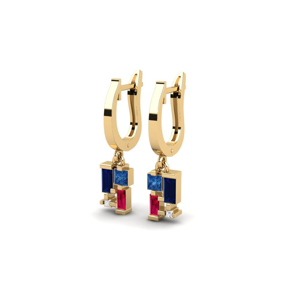 sapphire-zirconia Women's ต่างหู Roreti