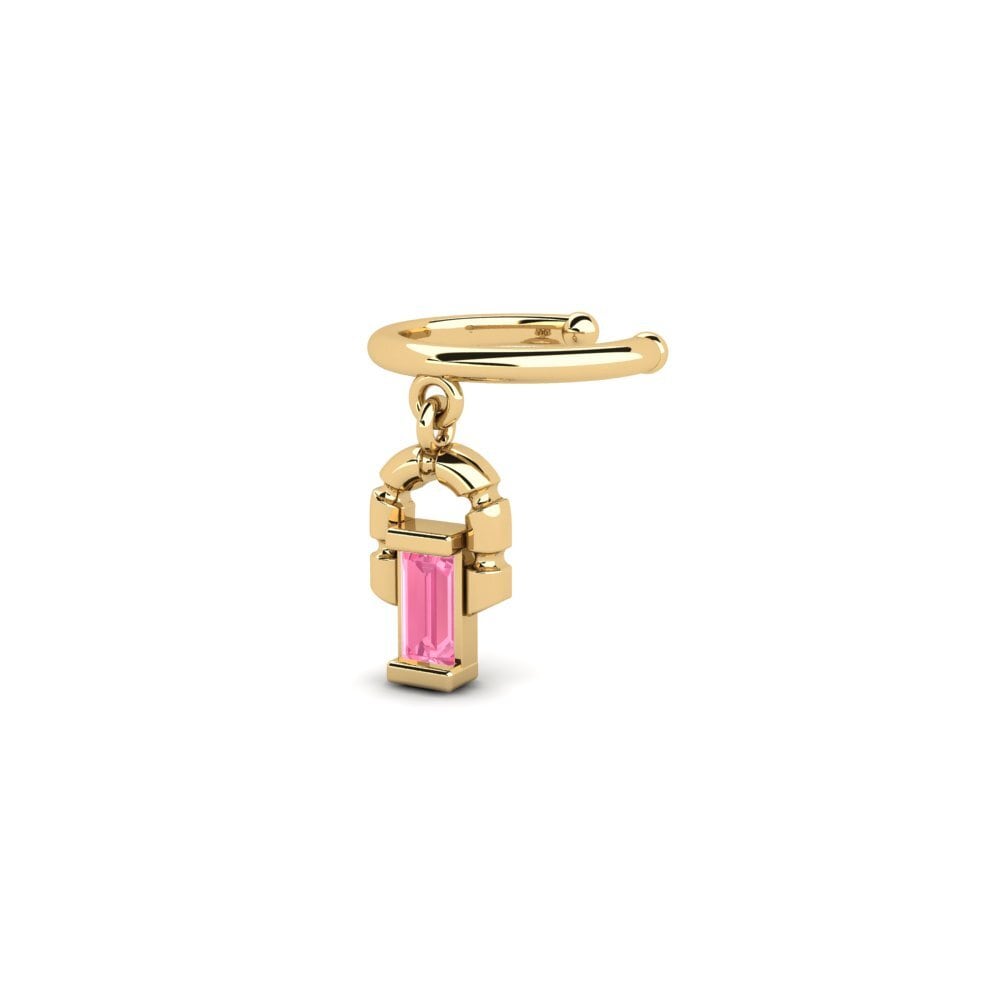 Safira Rosa Brincos Feminino Rouvre
