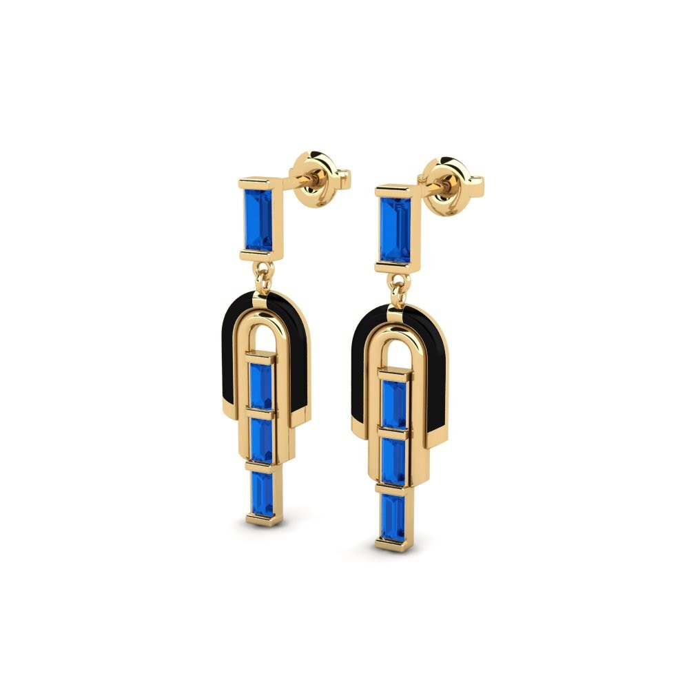 sapphire-zirconia Women's ต่างหู Rozeille