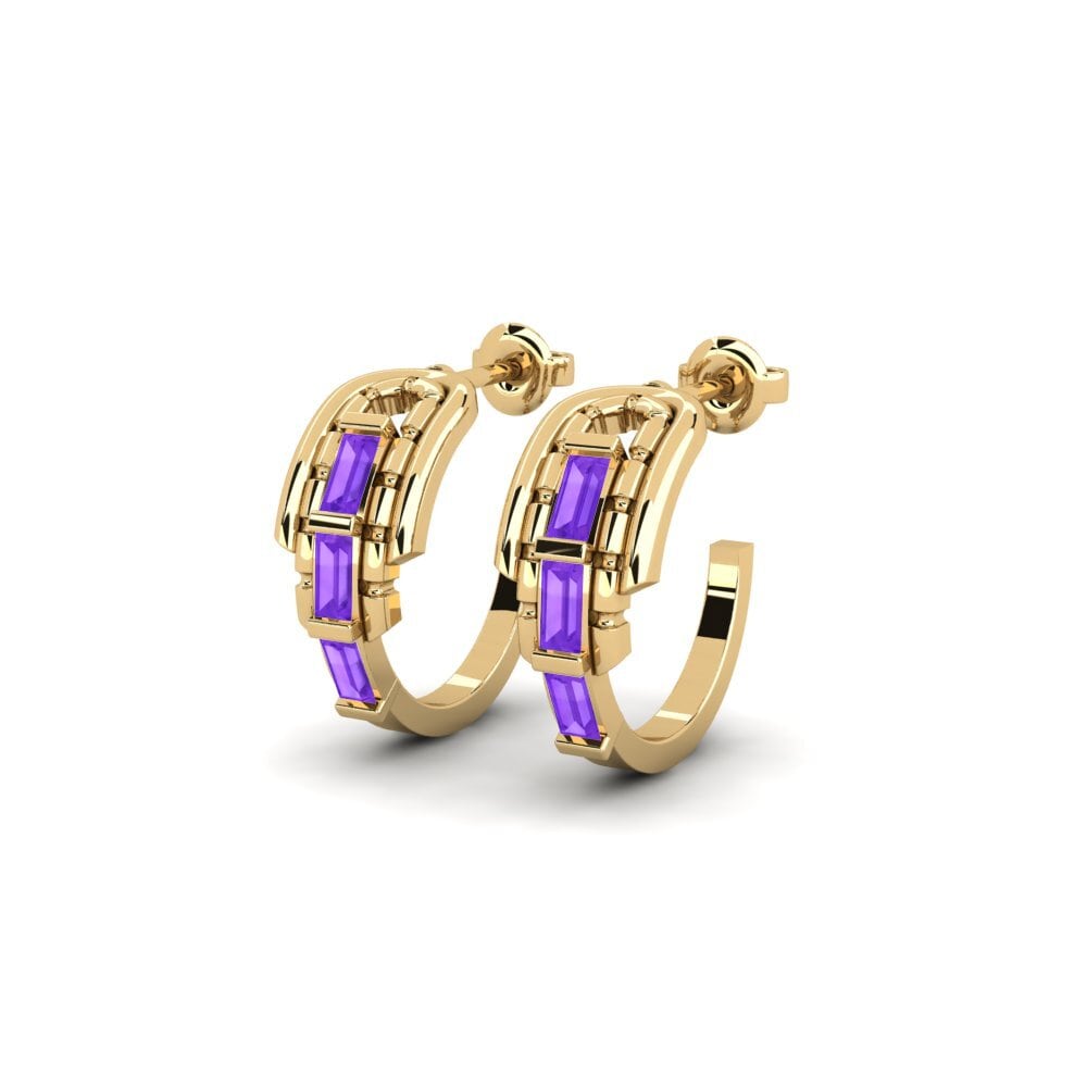 Ametista Brincos Feminino Salysos