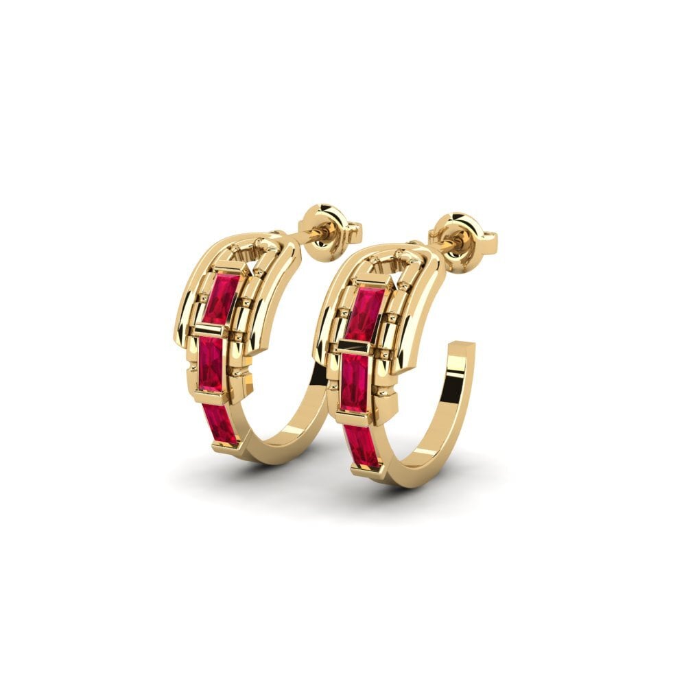 Ruby Women's Earring Salysos