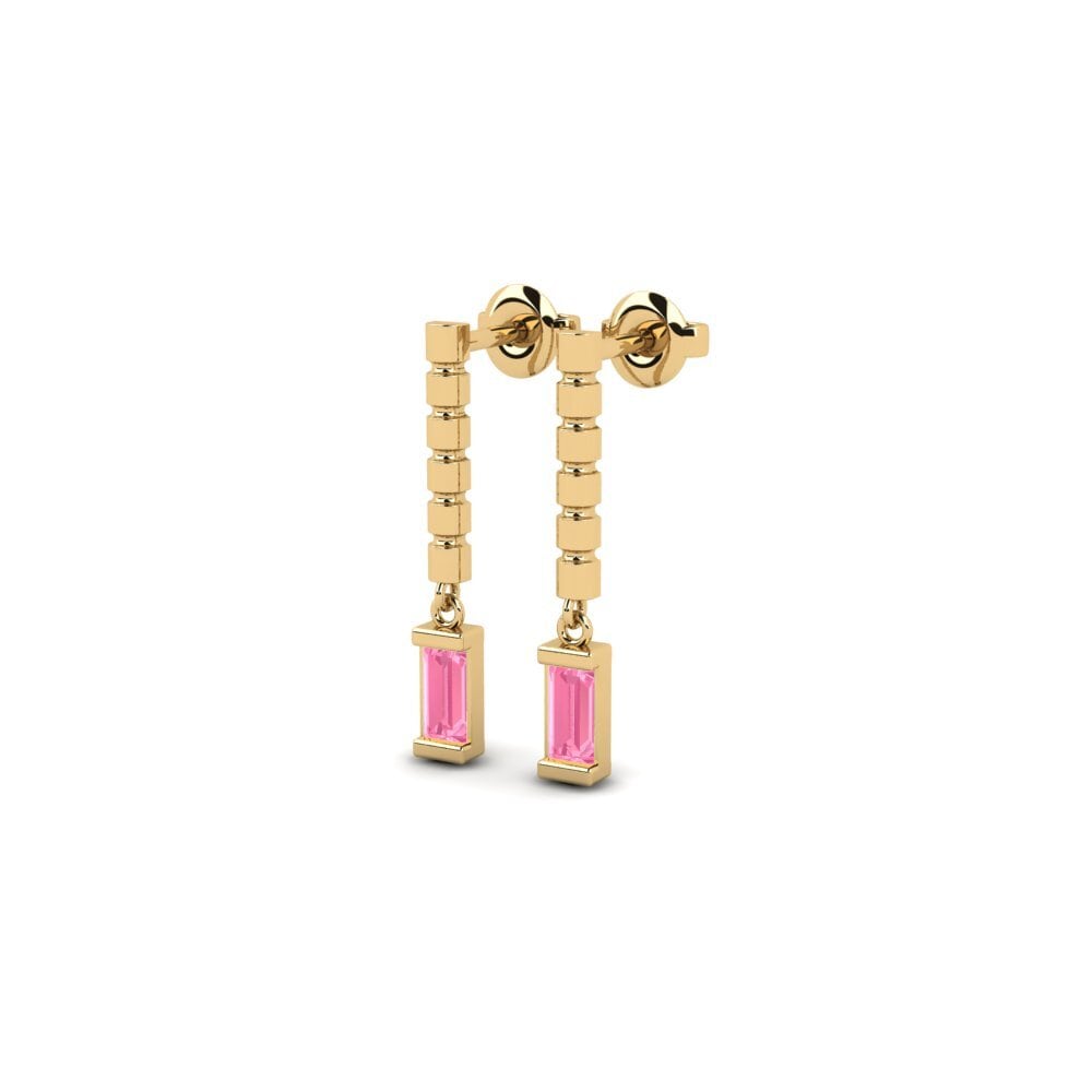 Saphir Rose Boucle d'oreille femme Siguer
