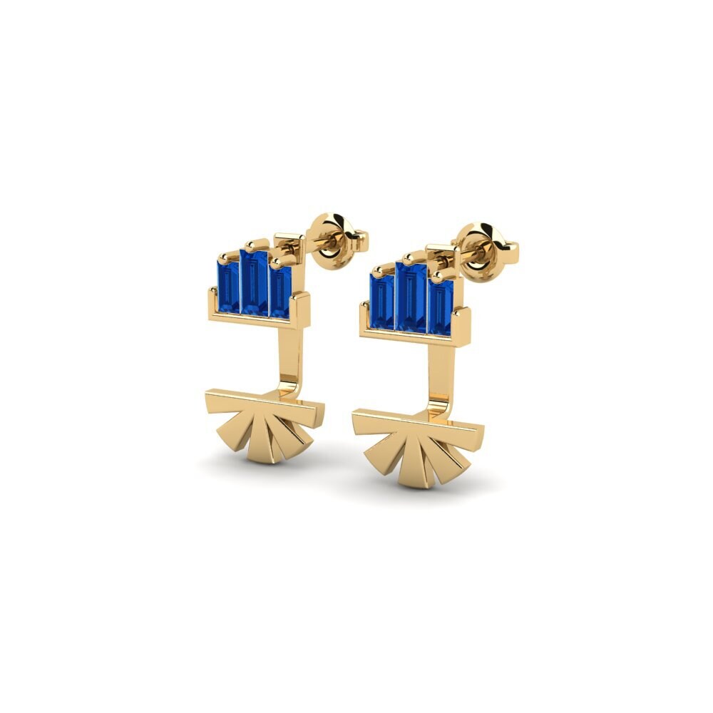 sapphire-zirconia Women's ต่างหู Suhno
