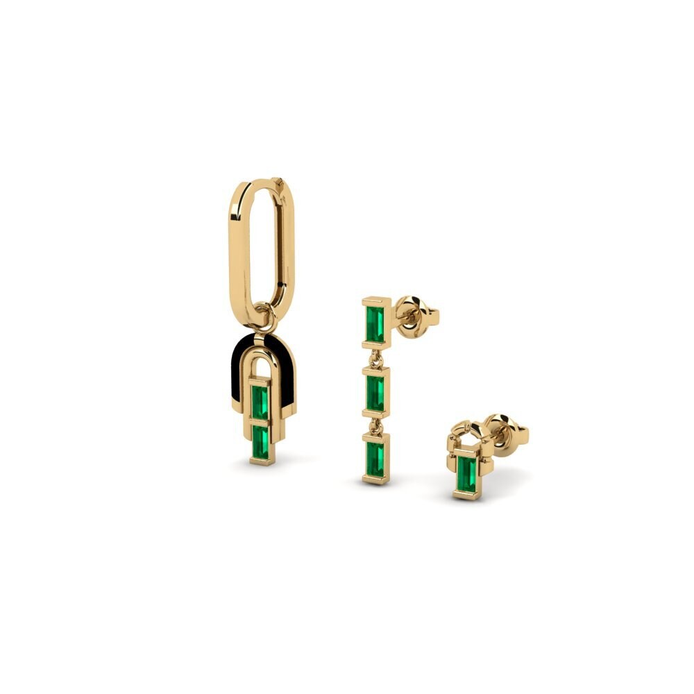 Zircone Verde Orecchino da donna Therain - SET