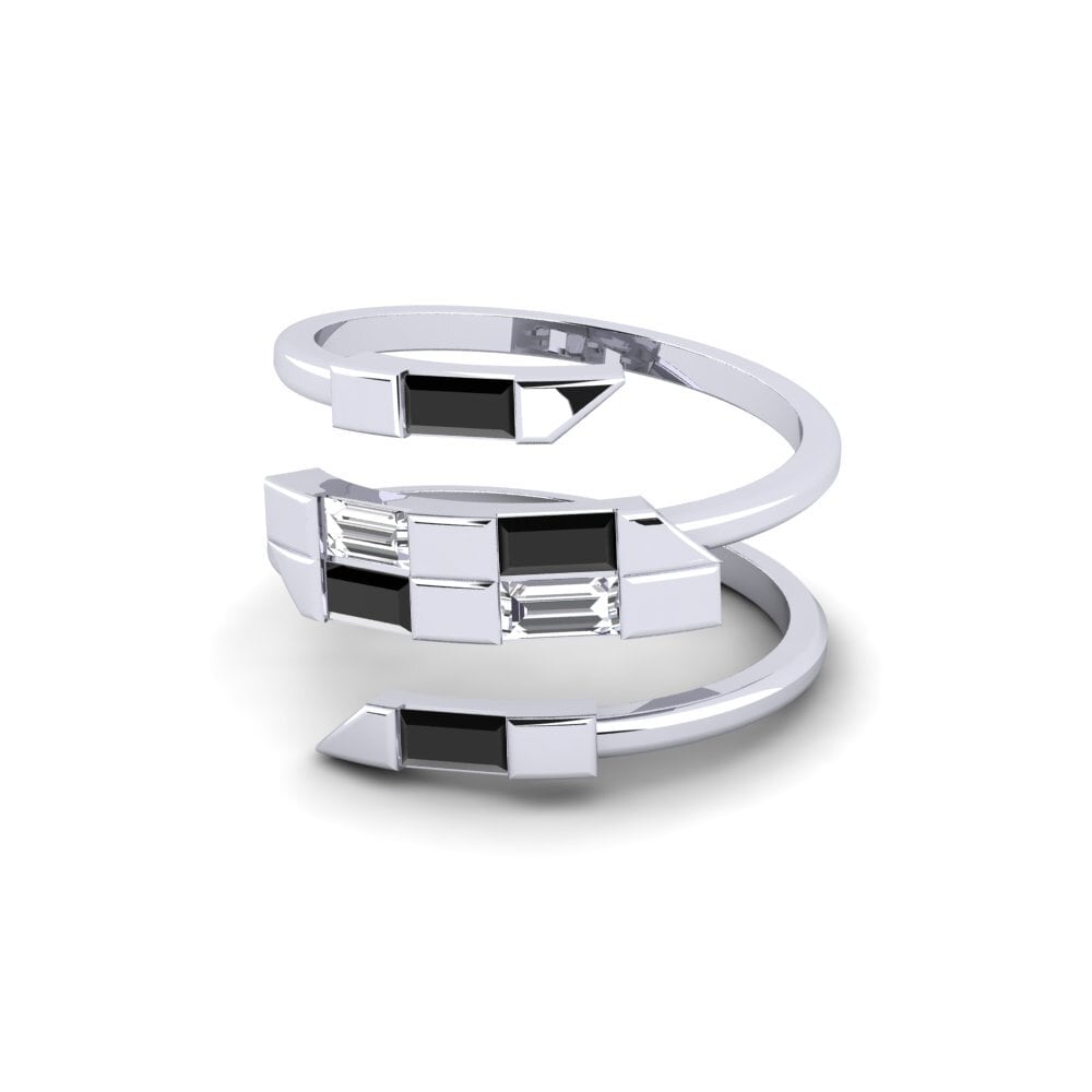 Zafiro negro Anillo Umgca