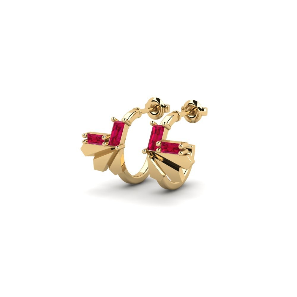 Ruby Women's Earring Unconventional