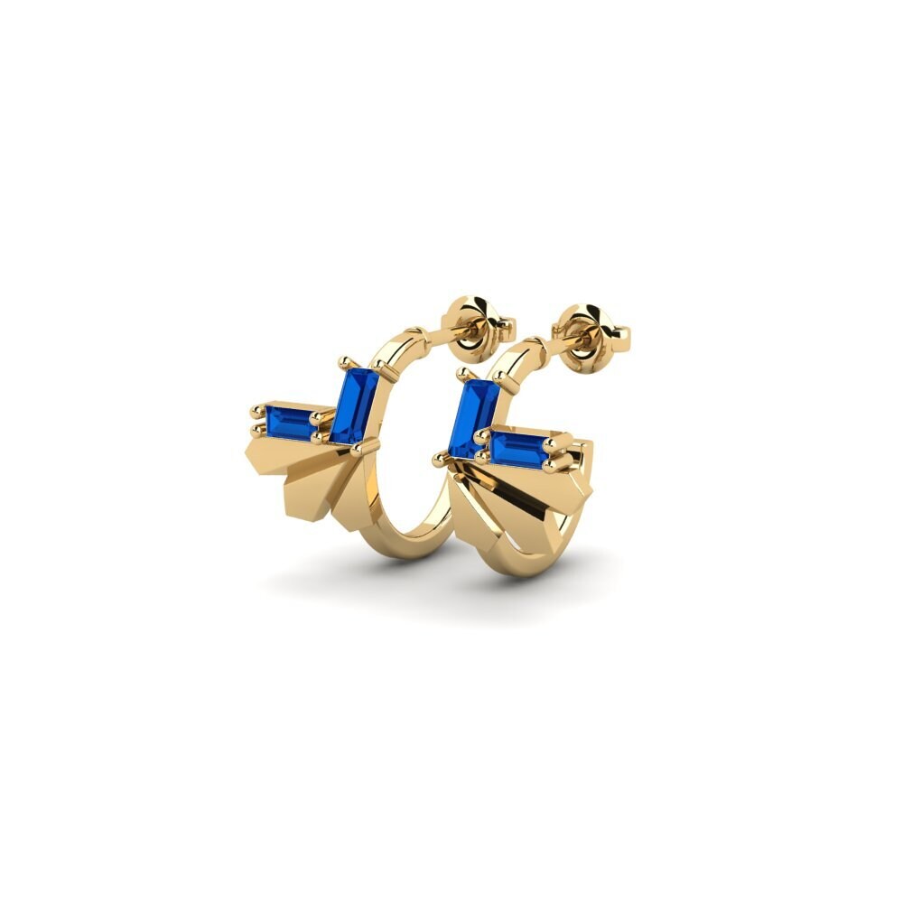 sapphire-zirconia Women's ต่างหู Unconventional