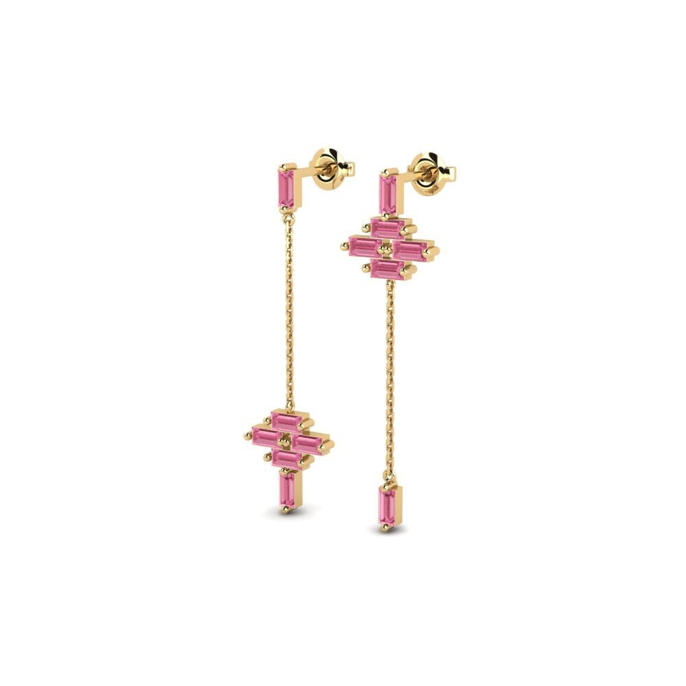 Saphir Rose Boucle d'oreille femme Undeniable