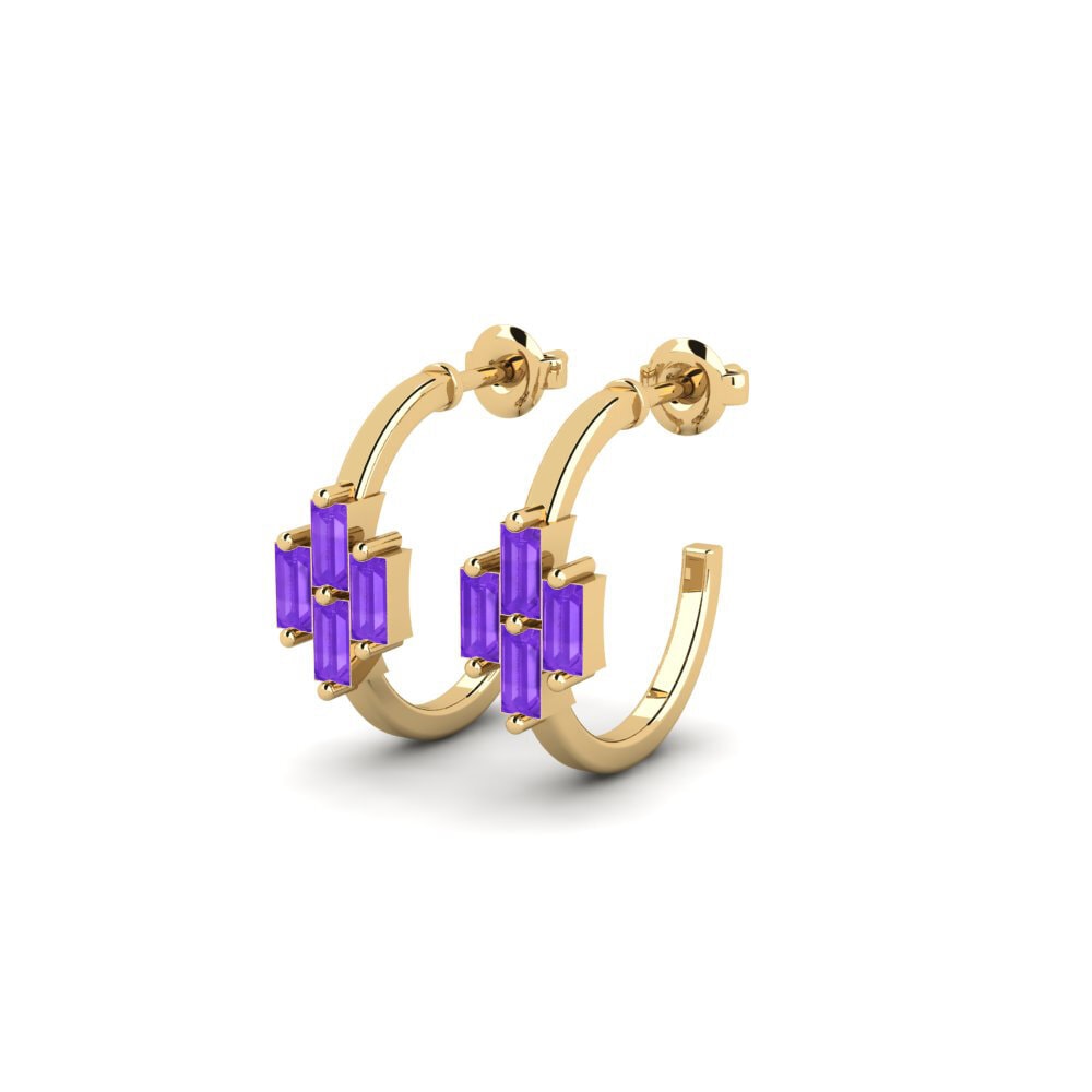 Ametista Brincos Feminino Unjustified