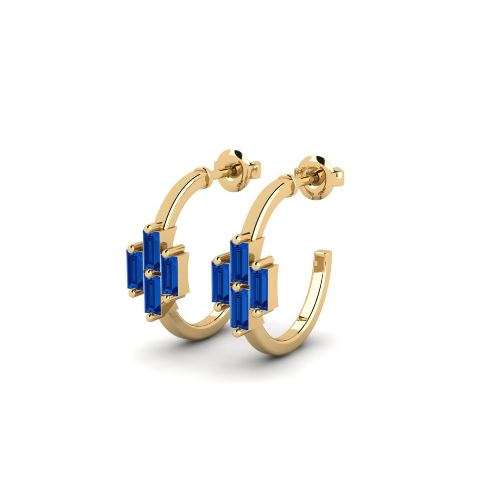 sapphire-zirconia Women's ต่างหู Unjustified