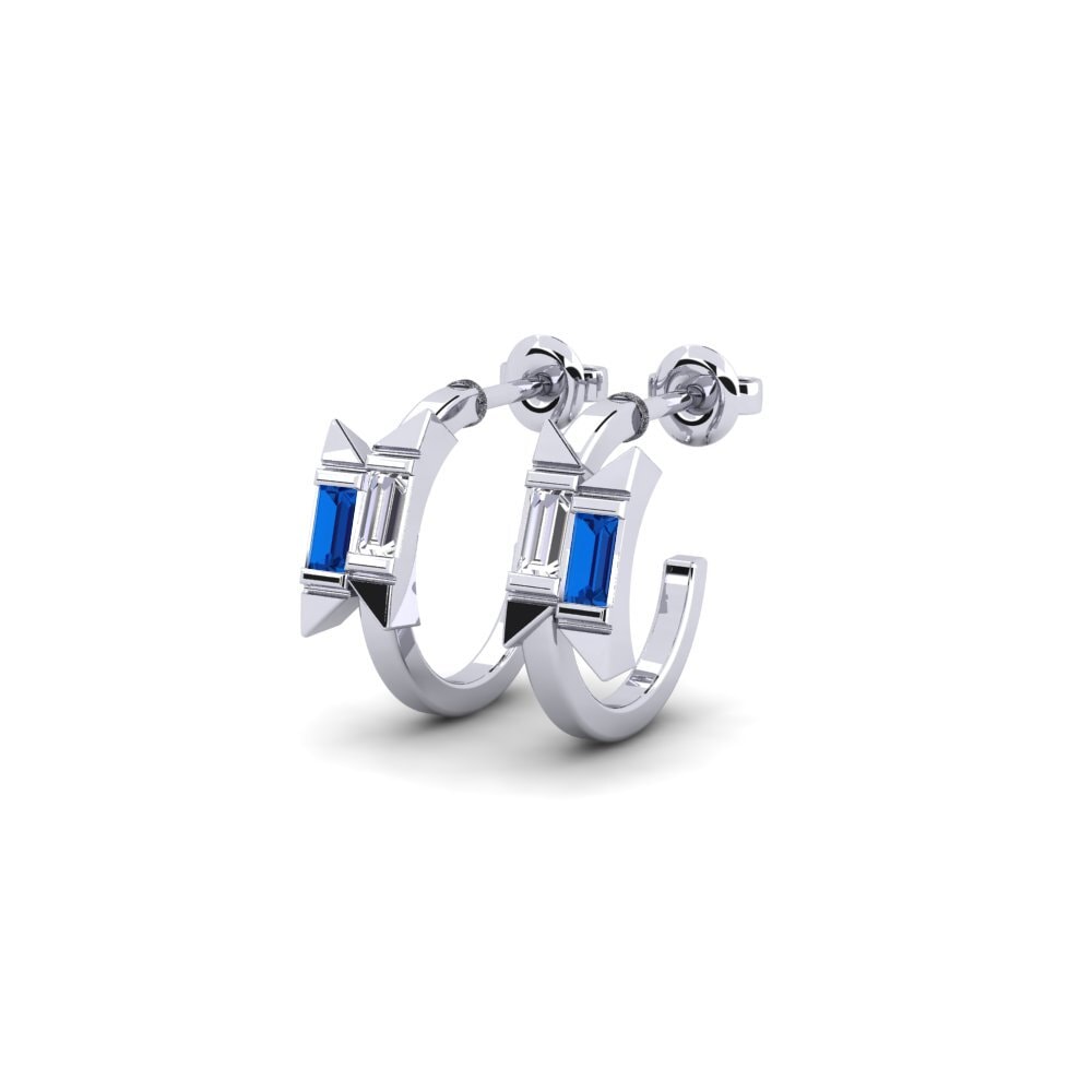 sapphire-zirconia Women's ต่างหู Virtwaldi