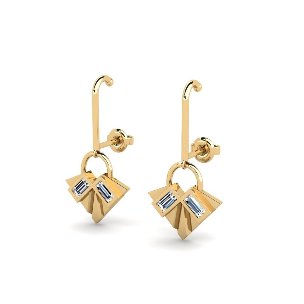 Zirconia Women's Earring Visible - B