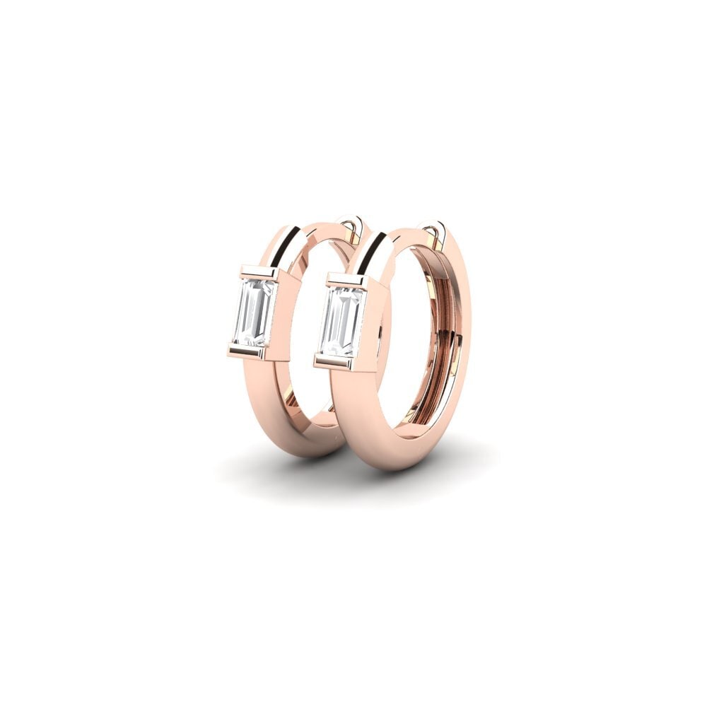 18k Oro Rosa Pendiente de mujer Wirtualny