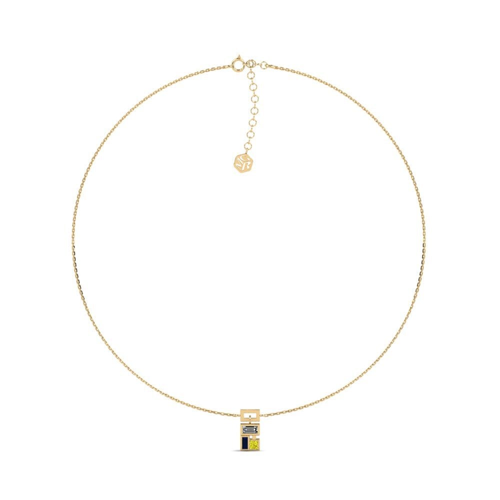 Diamante Amarillo Collar Gargantilla de Mujer Bauchi