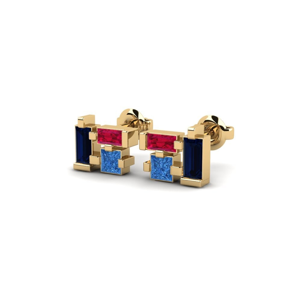 sapphire-zirconia Women's ต่างหู Butaritari