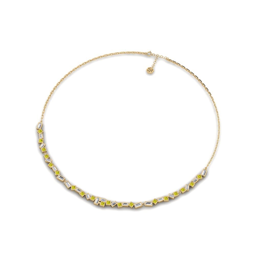 Diamante Amarillo Collar de Mujer Chiradzulu