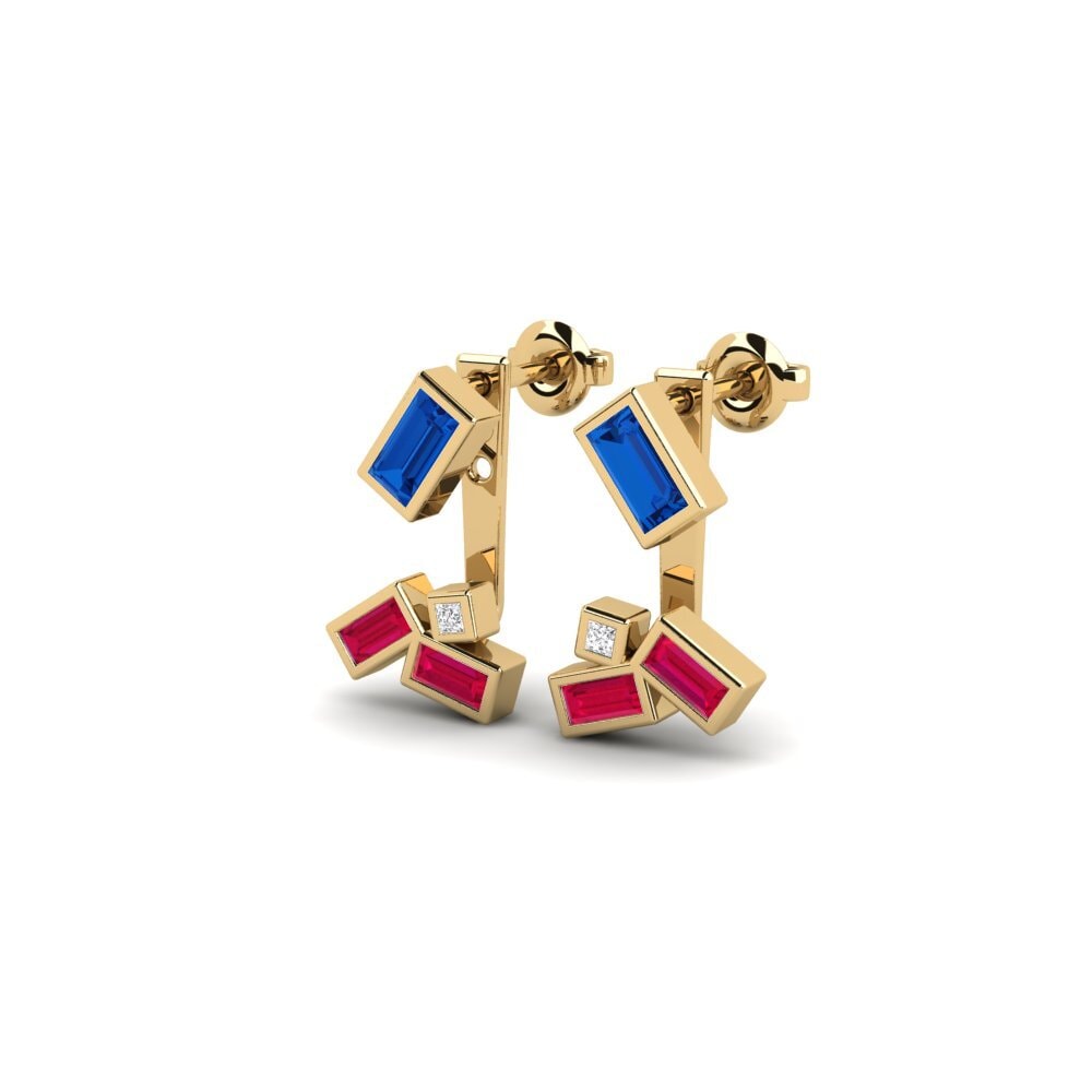 sapphire-zirconia Women's ต่างหู Cottonera