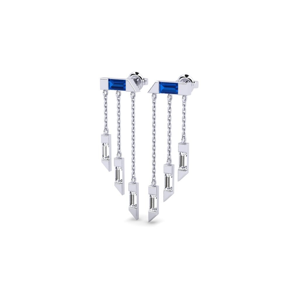 sapphire-zirconia Women's ต่างหู Gallris