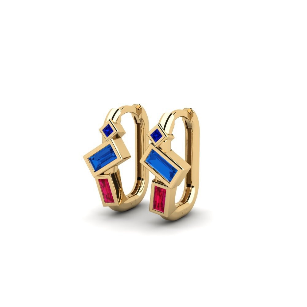 sapphire-zirconia Women's ต่างหู Gombe