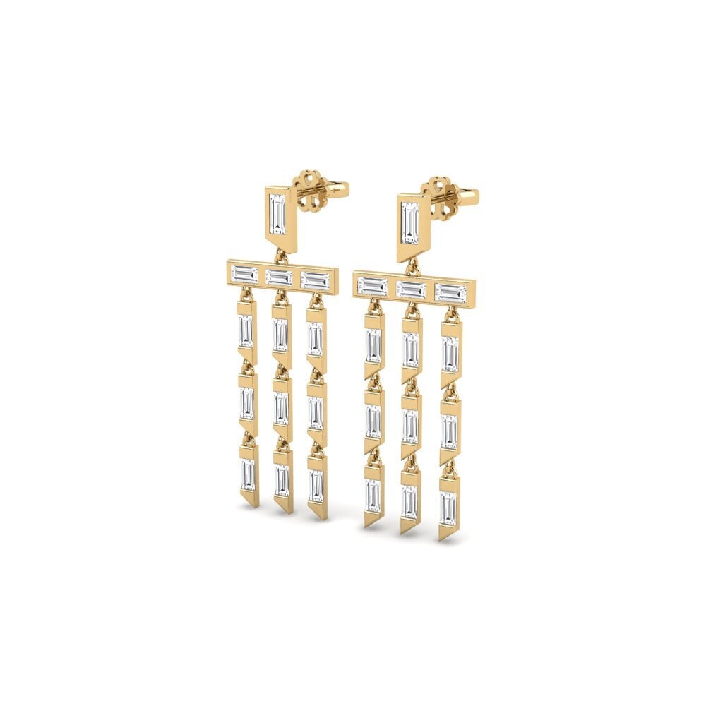 14k Yellow Gold Women's Earring Mitsetse