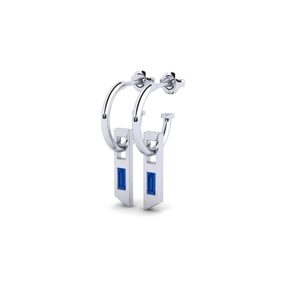 sapphire-zirconia Women's ต่างหู Mizere