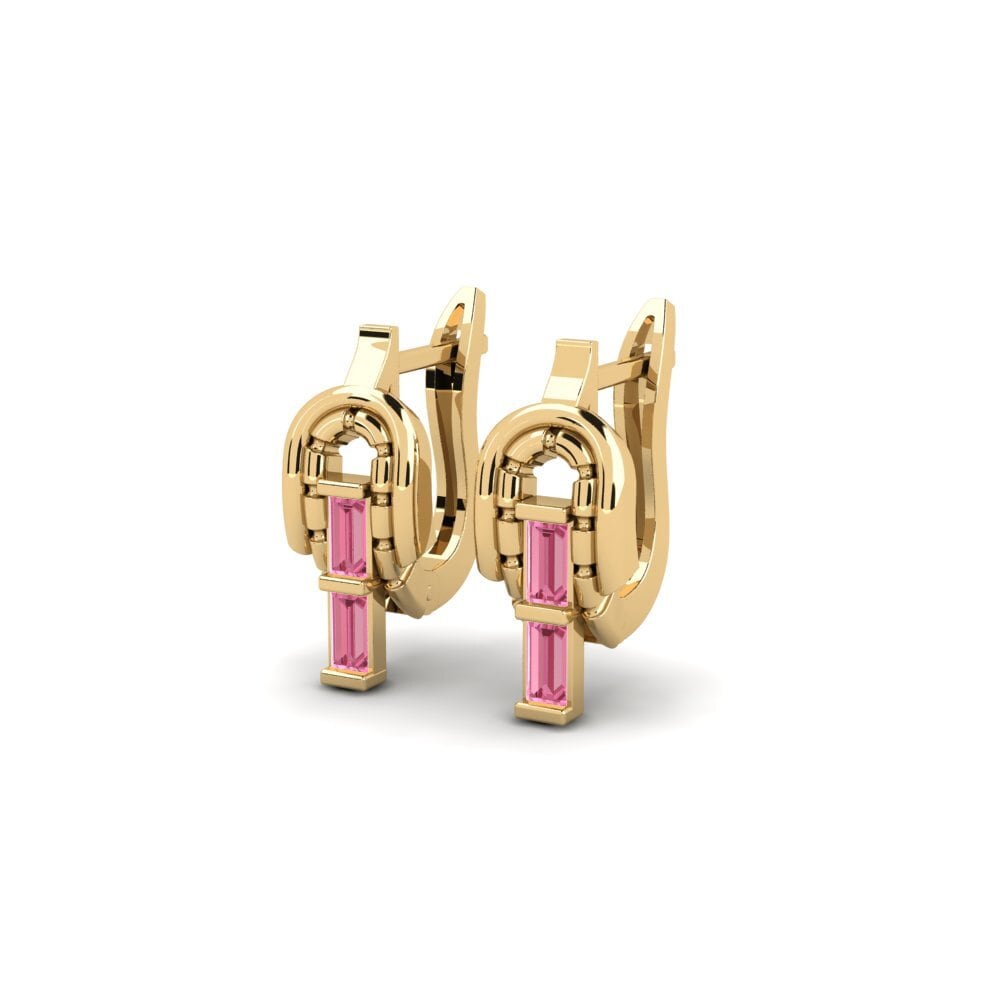 Saphir Rose Boucle d'oreille femme Oenus